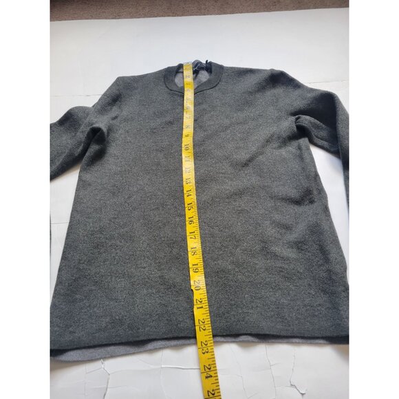 Theory Gray Long Sleeve Merino Wool Sweater Size S Office Wear Wedding Casual - Picture 7 of 8
